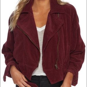 Free People Slouchy Dolman Motorcycle Jacket
